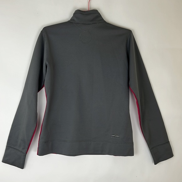 GoLite pullover Sweatshirt jacket with 1/2 zip in gray and maroon XS - Picture 7 of 9